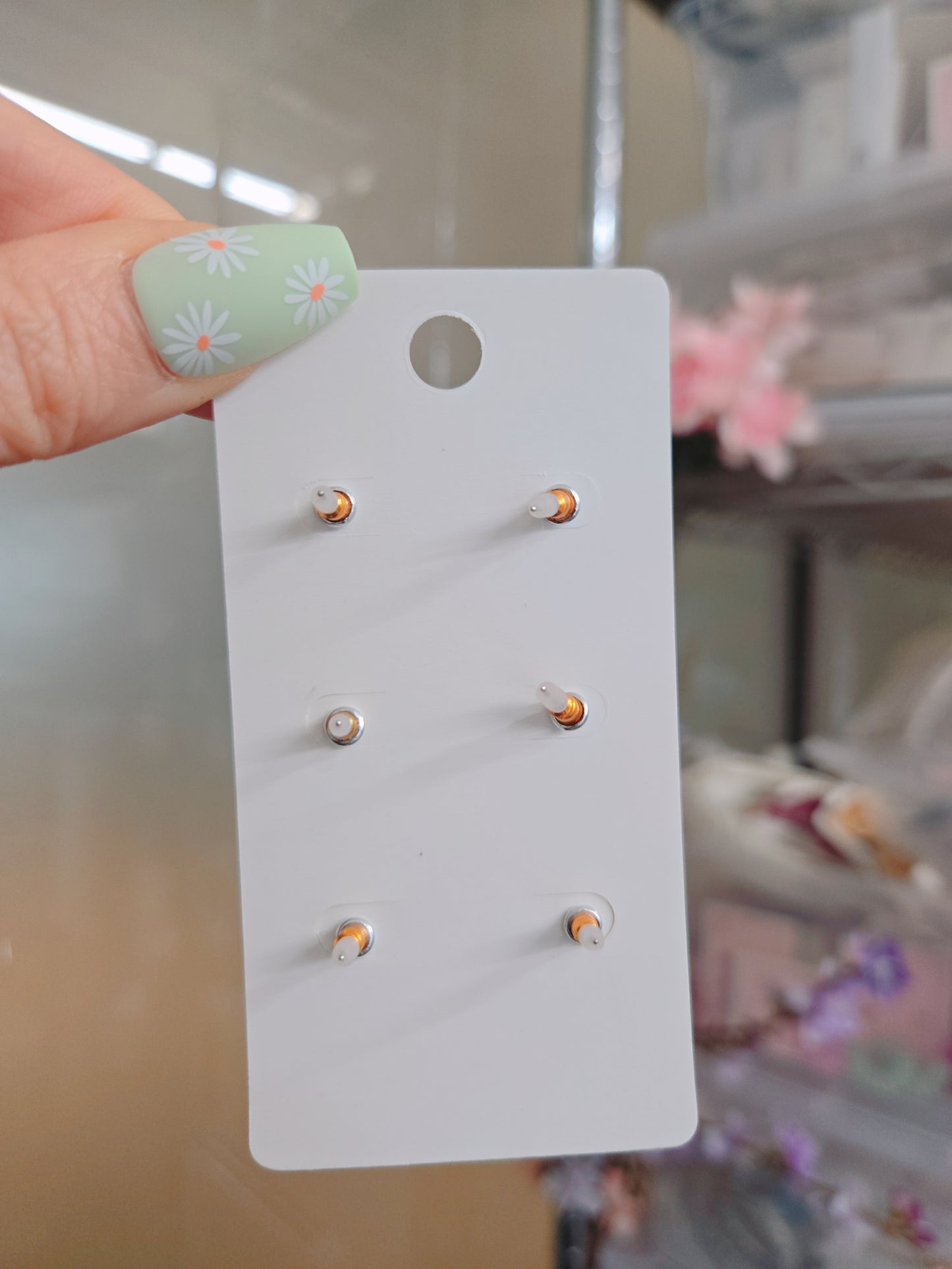 3 Set Heart Stud Earring