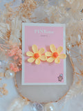 Flower 2 Tone Stud Earring - Cute and Lovely Style