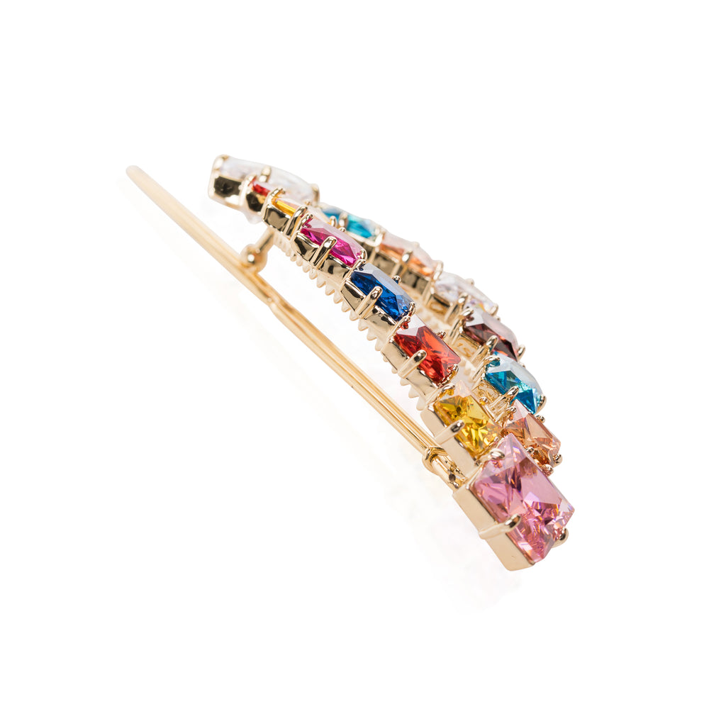 SSA210034-Cubic Zirconia Stone Brass Metal
